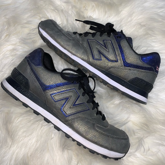 new balance metallic blue
